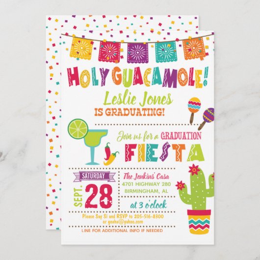 Invitation à la remise des diplômes du Saint-Guaca (Devant / Derrière)