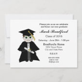 Invitation à la remise des diplômes - Guy in Casqu (Dos)