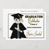 Invitation à la remise des diplômes - Guy in Casqu (Devant / Derrière)