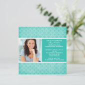 Invitation à la remise des diplômes Photo Motif tu (Debout devant)