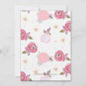 Invitation à la remise des diplômes pour les fleur (Dos)