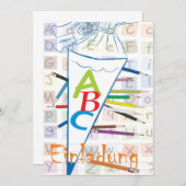 Invitation à la rentrée scolaire (Devant / Derrière)