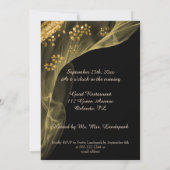 Invitation à la répétition de dîner riche en noir (Dos)