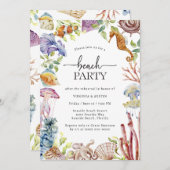 Invitation à la répétition de la fête de plage (Devant / Derrière)