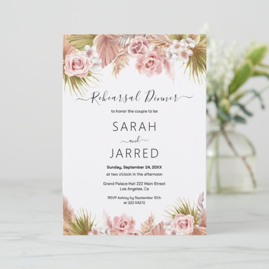 Invitation à la répétition de la frontière florale (Debout devant)