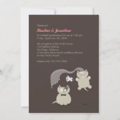 Invitation à la répétition de mariage de chats de  (Dos)