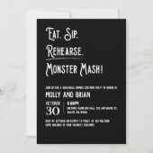 Invitation à la répétition du Mariage Monster Mash (Devant)