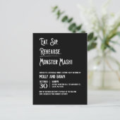 Invitation à la répétition du Mariage Monster Mash (Debout devant)