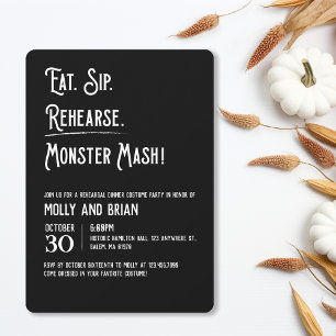 Invitation à la répétition du Mariage Monster Mash