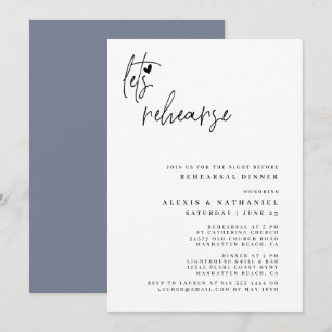Invitation à la répétition la veille du mariage