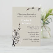 Invitation à la répétition Mariage (Debout devant)