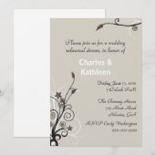 Invitation à la répétition Mariage (Devant / Derrière)