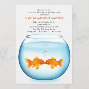 Invitation à la répétition Mariage du Goldfish Bow