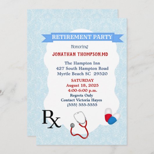 Invitation à la retraite (Devant / Derrière)