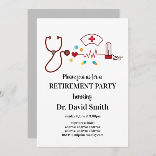 Invitation à la retraite (Devant / Derrière)