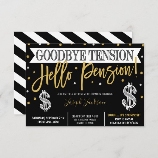 Invitation à la retraite (Devant / Derrière)