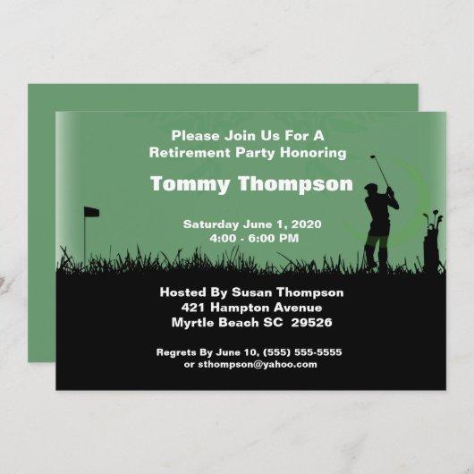 Invitation à la retraite (Devant / Derrière)