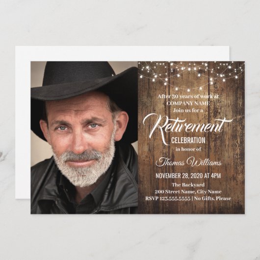 Invitation à la retraite (Devant / Derrière)