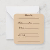Invitation à la retraite  (Dos)
