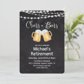 Invitation à la retraite à la bière et à la bière (Debout devant)