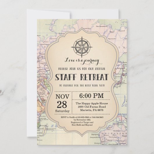 Invitation à la retraite annuelle du personnel (Devant)