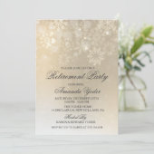 Invitation à la retraite de flocon de neige d'hive (Debout devant)