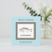 Invitation à la retraite de la partie de pêche au  (Debout devant)