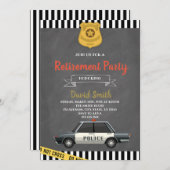 Invitation à la retraite de la police (Devant / Derrière)