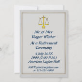 Invitation à la retraite de l'avocat J.D. (Dos)