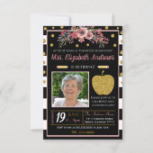 Invitation à la retraite de l'école d'enseignant (Devant)