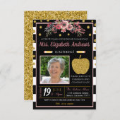 Invitation à la retraite de l'école d'enseignant (Devant / Derrière)