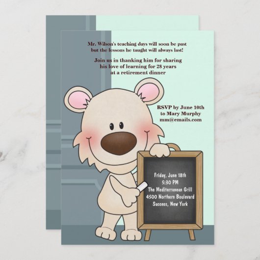 Invitation à la retraite de l'instructeur Hound (Devant / Derrière)