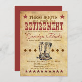 Invitation à la retraite de l'Ouest - Thème Boots (Devant / Derrière)