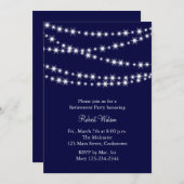 Invitation à la Retraite de Navy Twinkle Lights (Devant / Derrière)