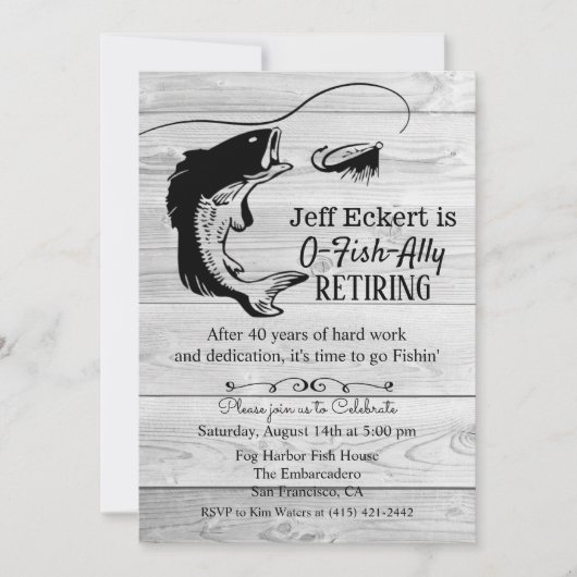 Invitation à la retraite de pêche (Devant)