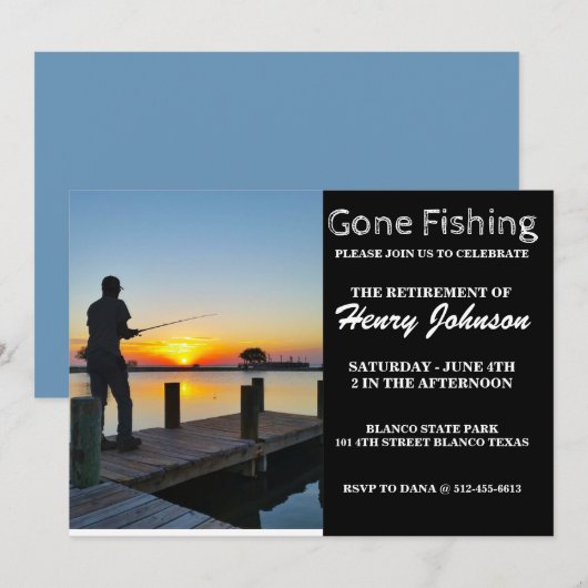 Invitation à la retraite de pêche (Devant / Derrière)