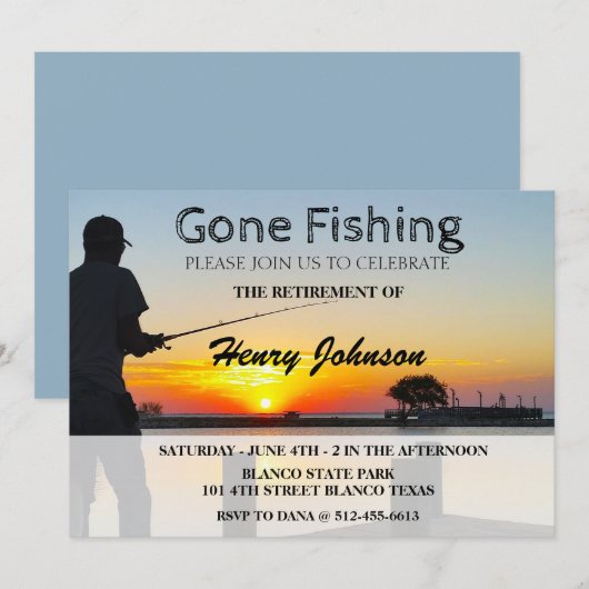 Invitation à la retraite de pêche (Devant / Derrière)