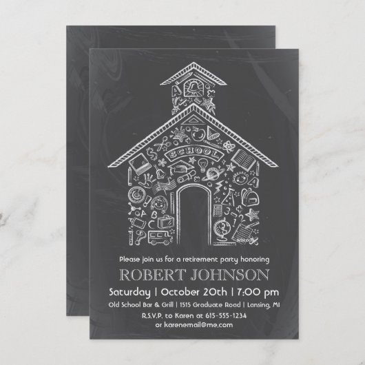 Invitation à la retraite des enseignants (Devant / Derrière)