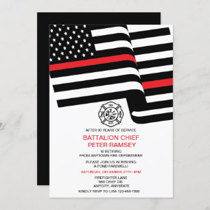 Invitation à la retraite des pompiers