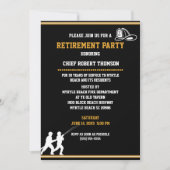 Invitation à la retraite des pompiers/pompiers (Devant)