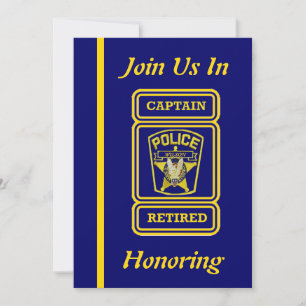 Invitation à la retraite du capitaine de police