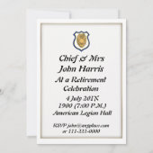 Invitation à la retraite du chef adjoint de la pol (Dos)