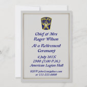 Invitation à la retraite du chef de la police (Dos)