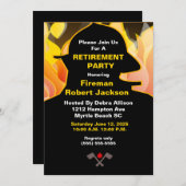 Invitation à la retraite du chef pompier/incendie (Devant / Derrière)