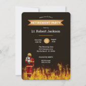 Invitation à la retraite du chef pompier/incendie (Devant)