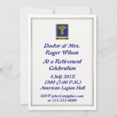 Invitation à la retraite du dentiste (Dos)