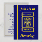 Invitation à la retraite du lieutenant de police (Devant / Derrière)