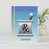 Invitation à la retraite du pharmacien (Debout devant)