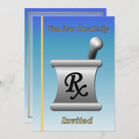 Invitation à la retraite du pharmacien (Devant / Derrière)