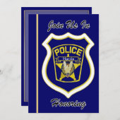 Invitation à la retraite du policier (Devant / Derrière)